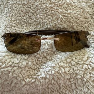 Y2K brown tiny sunglasses